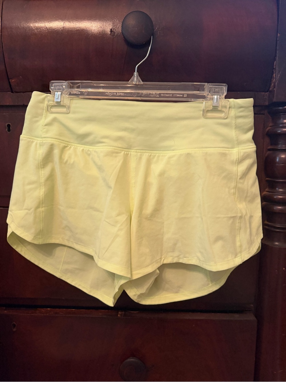 Neon Yellow Women's Speed Up High-Rise Short 4”
